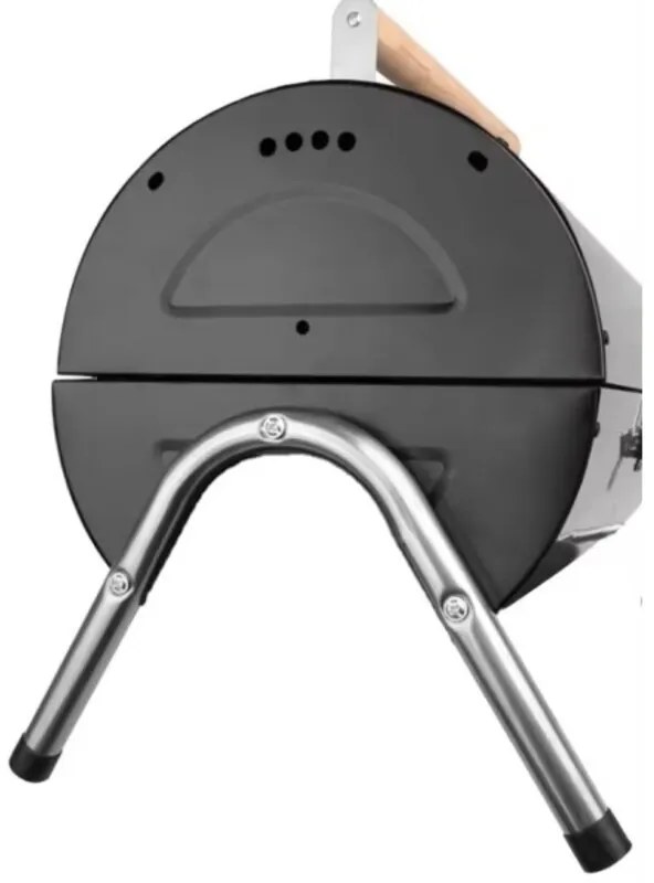 Барбекю Ziel Grill CG309, 41x28x36 см, Въглеродна стомана, Заключващ механизъм, Черен