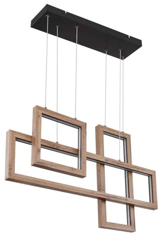 Globo 67287H1 - LED полилей на кабел MANDERA LED/40W/230V кафяв