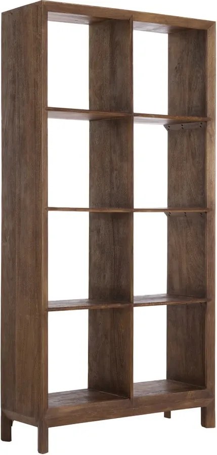 Библиотека от масивно манго в естествен цвят 95x190 cm Sondrio – Light &amp; Living