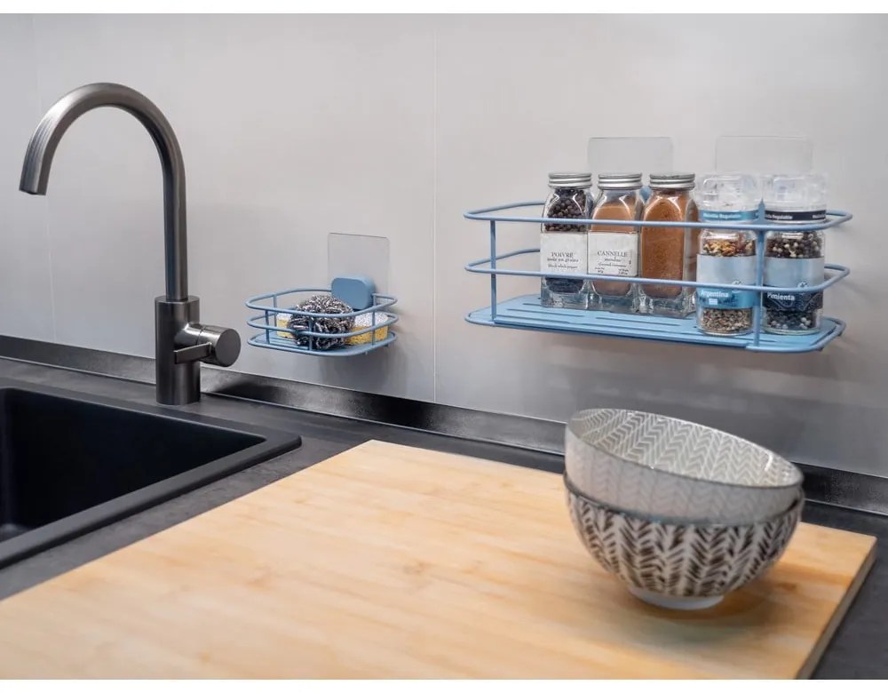 Светлосин самозадържащ се метален дозатор за сапун Grena - Compactor