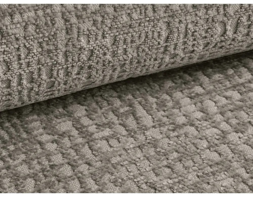 Тапицирано двойно легло в сиво с място за съхранение и решетка 180x200 cm Noho - Makamii