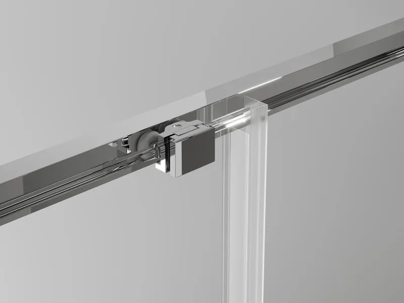 Mexen Exo-S Duo квадратна плъзгаща се душ кабина 90 x 90 см, прозрачна, хром