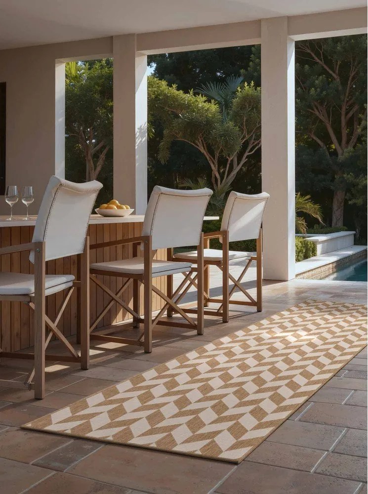 Кремава/в естествен цвят пътека за открито и закрито 80x200 cm Haringey Terrick – Ted Baker