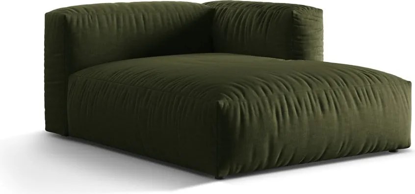 Зелен модул за диван (десен ъгъл) Martina – Micadoni Home