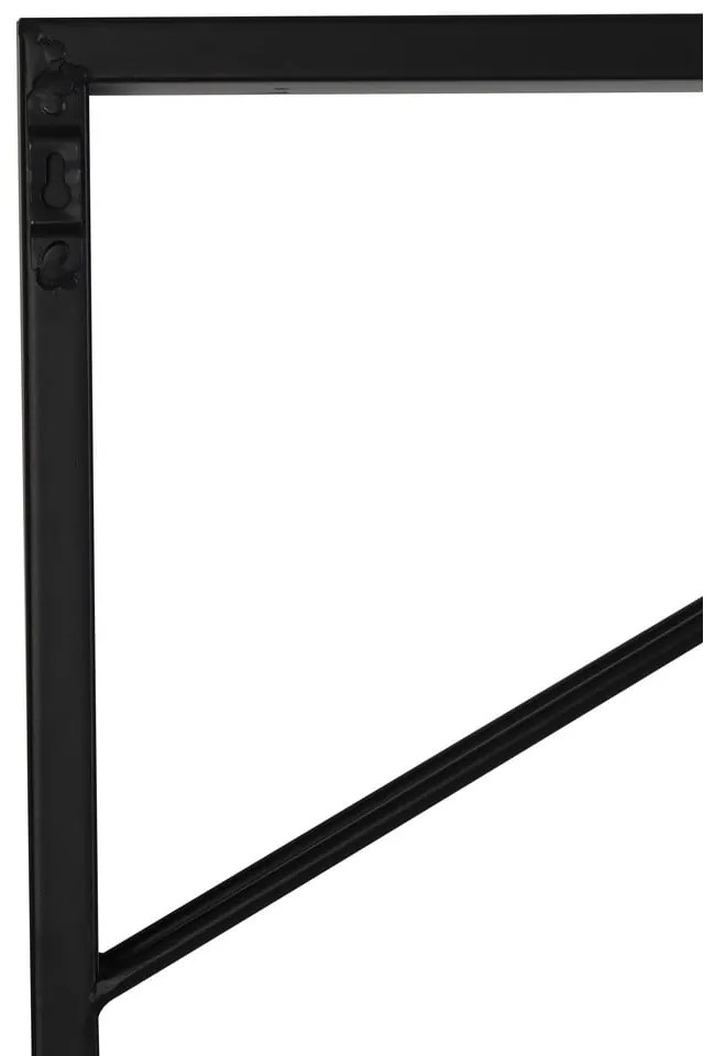 Черен стенен метален стелаж за вино брой бутилки 16 70x160x6 cm Malbeo – Light &amp; Living