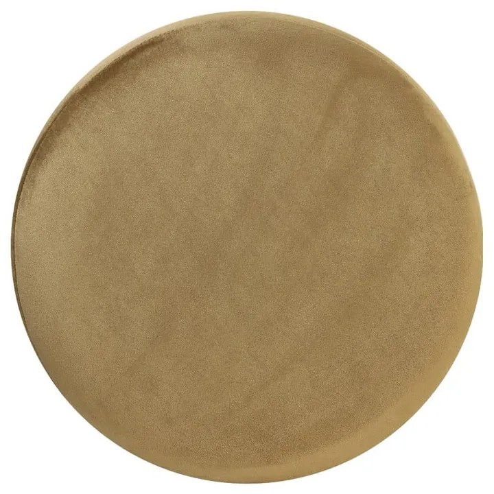 Табуретка от кадифе в златисто и светлокафяво Nadien - Light &amp; Living