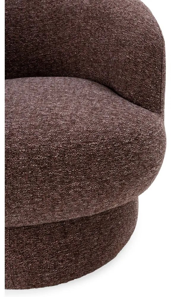 Лилаво/кафяво въртящо се кресло Dali – MOME