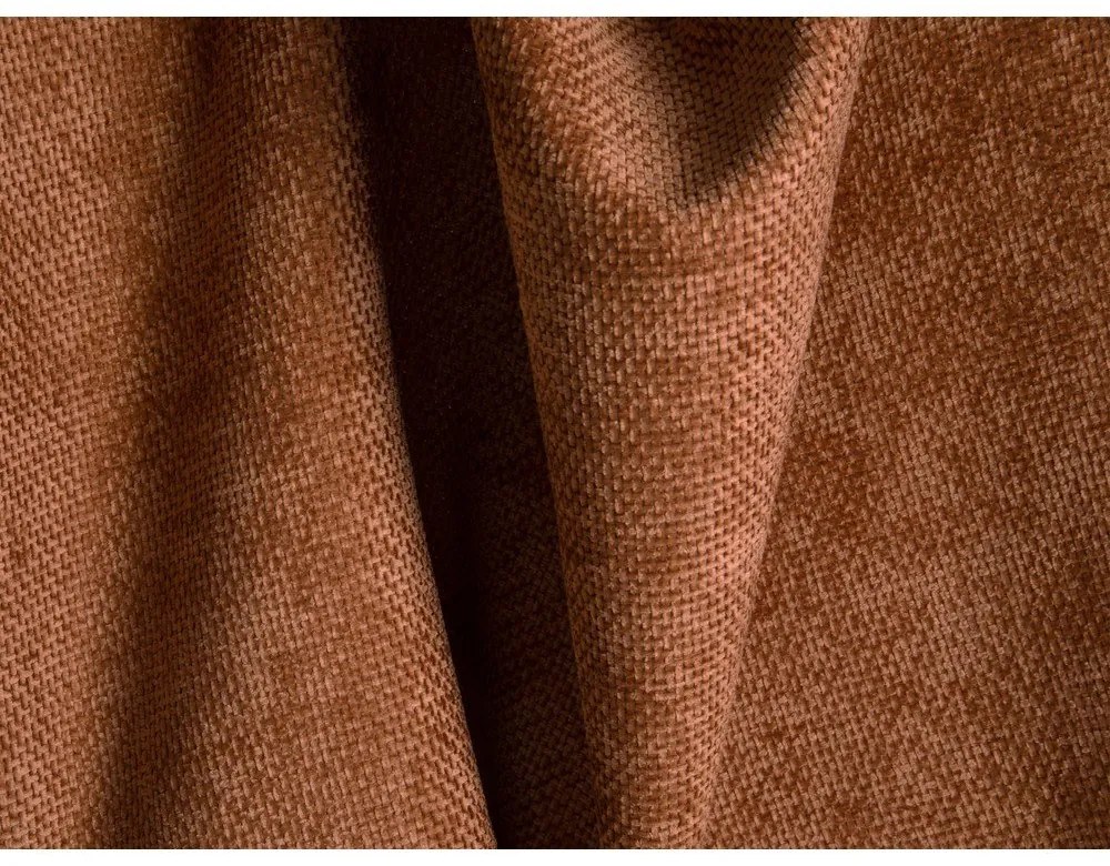 Теракотен шенилов ъглов диван (десен ъгъл/U форма) Treno – Cosmopolitan Design