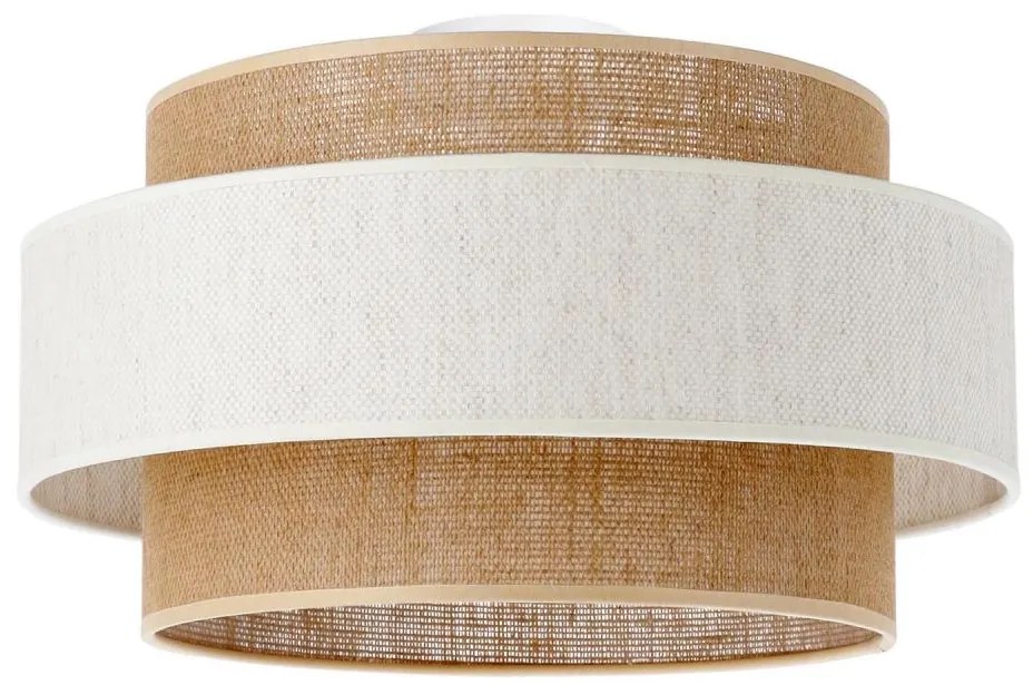 Таванно осветително тяло BOHO 1xE27/60W/230V Ø 40 см крем/юта