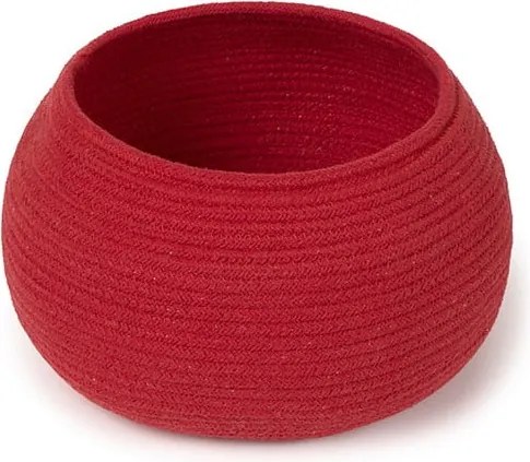 Червена текстилна детска кошница за играчки ø 28x20 cm Apple – Lorena Canals