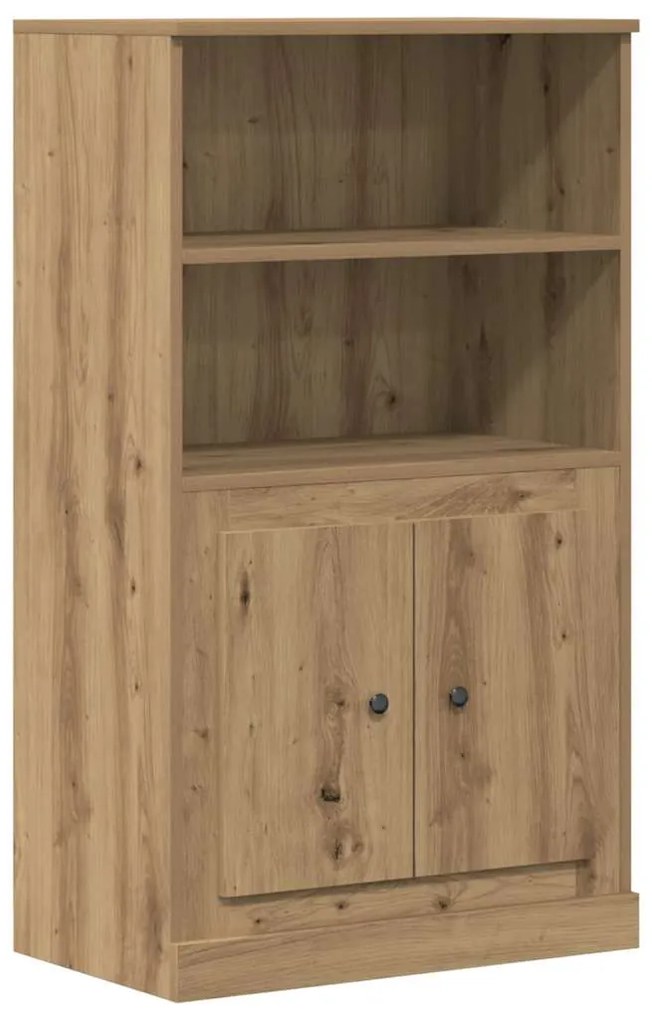 857148 vidaXL Висок шкаф, дъб артизан, 60x35,5x103,5 см, инженерно дърво
