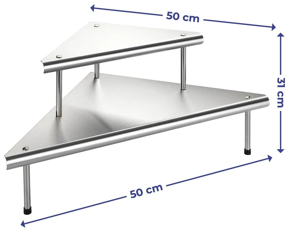 Допълнителен рафт от неръждаема стомана Massivo - Maximex