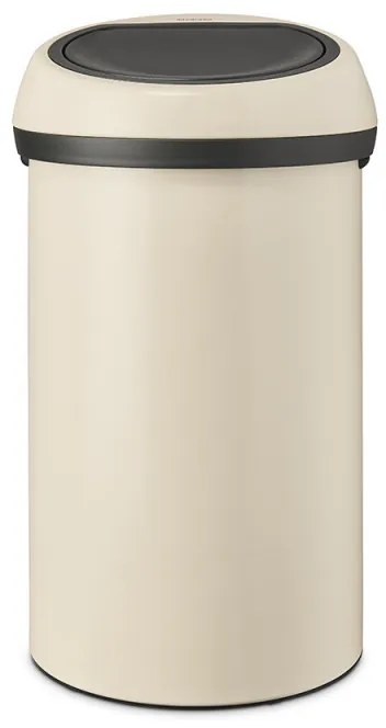 Кош за боклук Brabantia Touch Bin 1005510, 60 л, Плавно и безшумно отваряне, Бежов