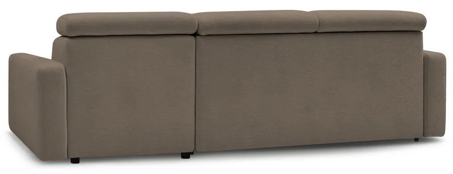 Кафяв разтегателен ъглов диван (променлив) Monaco – Bobochic Paris