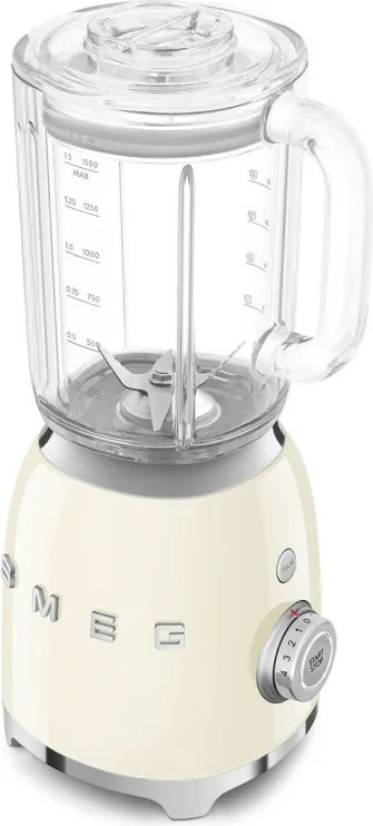 Блендер Smeg BLF03CREU, 800W, 1.5 л, 18000 об/мин, 4 програми, 4 скорости + Пулс, Неръждаема стомана, Крема
