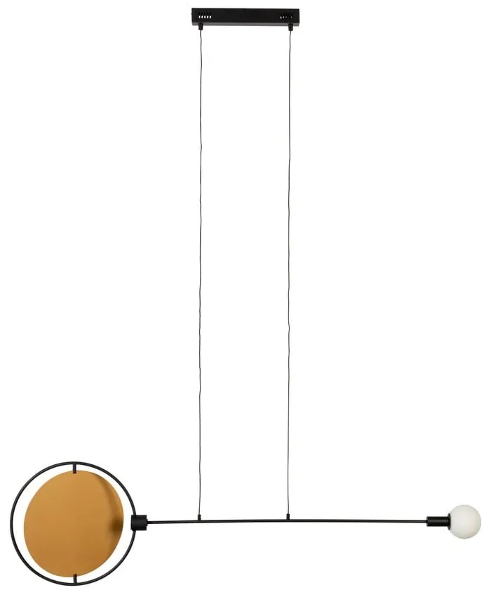 LED затъмняващо се висящо осветително тяло в цвят жълта охра и черно Sirius – Zuiver