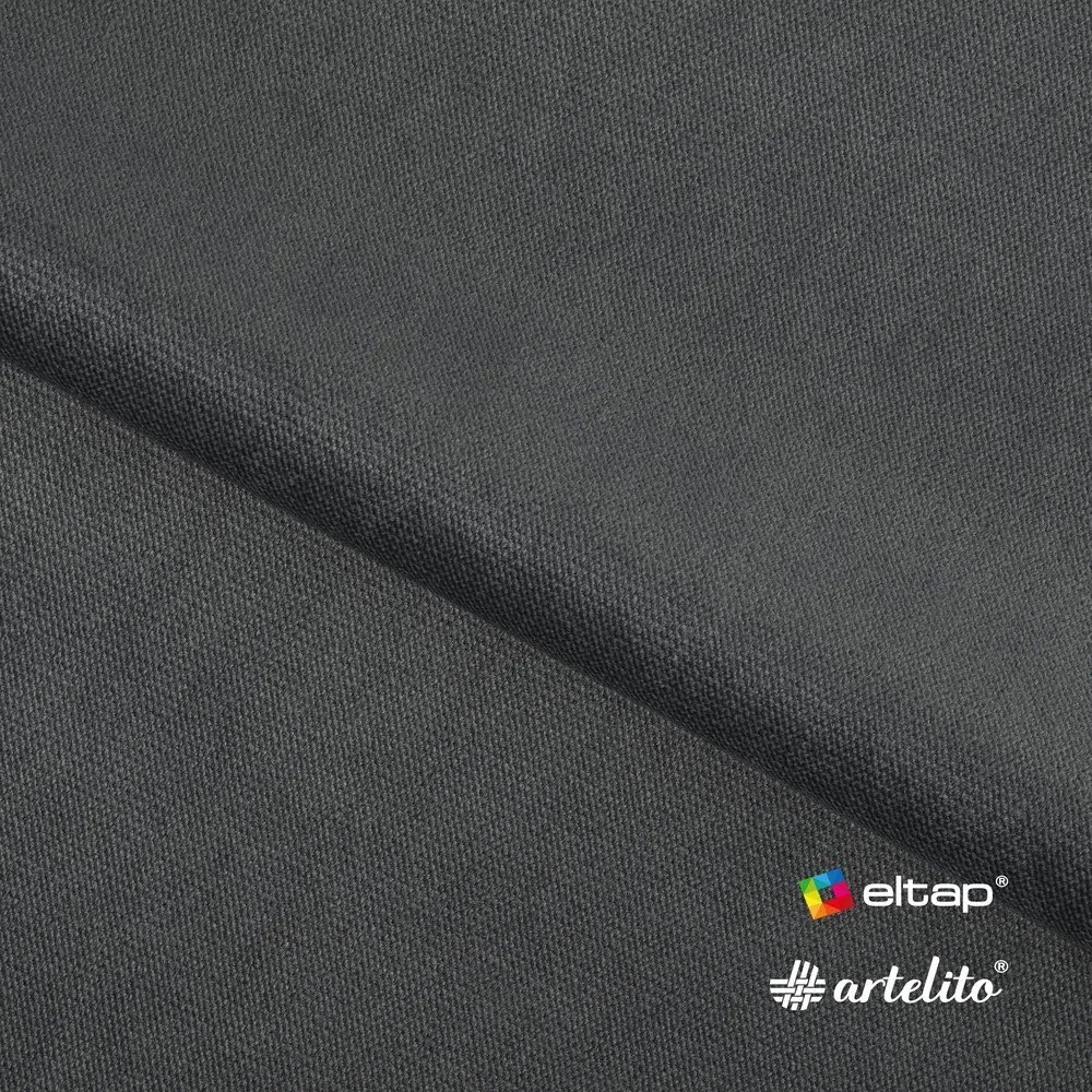 Тъмносиво двойно тапицирано легло с място за съхранение и включена подматрачна рамка 140x200 cm Carilla – ELTAP