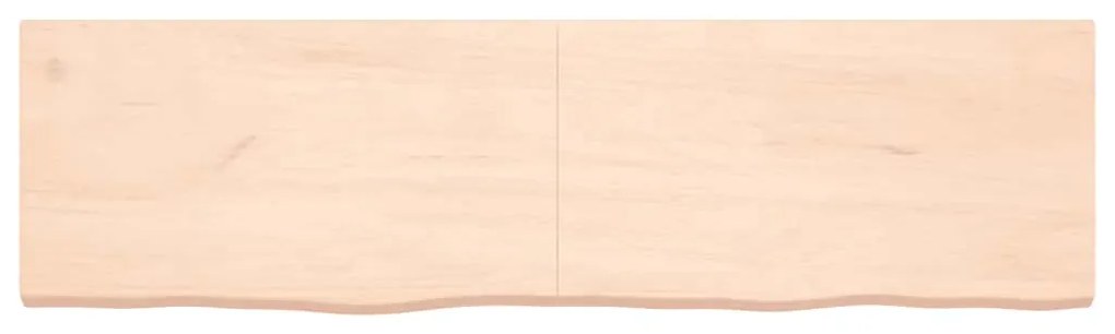 363601 vidaXL Стенен рафт, 180x50x(2-6) см, необработен масивен дъб