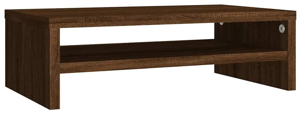 815269 vidaXL Поставка за монитор, кафяв дъб, 42x24x13 см, инженерно дърво