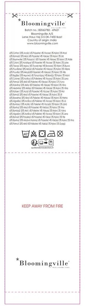 Одеяло в син и розов цвят 130x160 cm Cadeo – Bloomingville