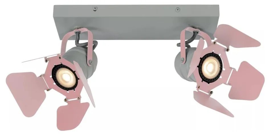 Lucide 17997/02/66 - Спот PICTO 2xGU10/35W/230V розов