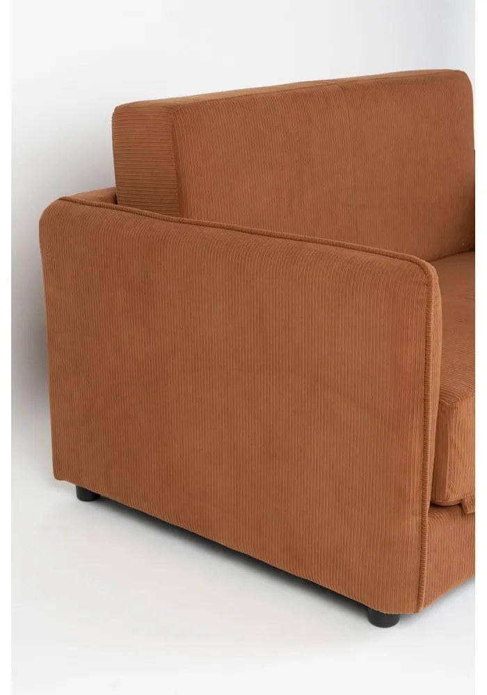 Оранжево-кафяво кресло Jopie – White Label