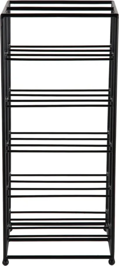 Черен метален стелаж за вино брой бутилки 10 25x57x22,5 cm Dual Floor – PT LIVING