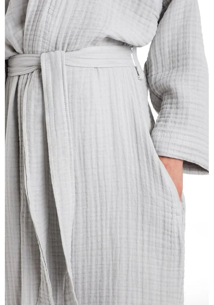 Сива муселинова детска хавлия размер 7-8 години Muslin – Foutastic