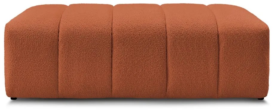 Теракотена табуретка от прежда с примки от букле Annecy – Bobochic Paris