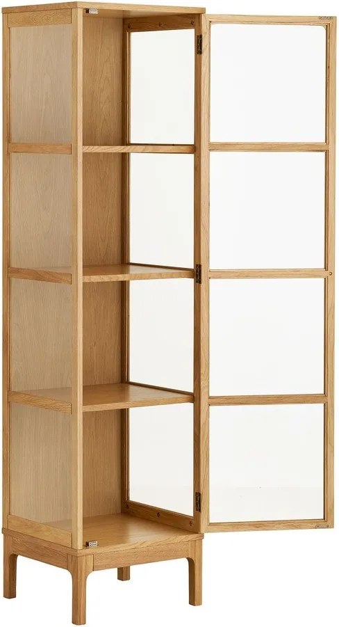 Витрина в естествен цвят 47x180x40 cm Zamora – House Nordic