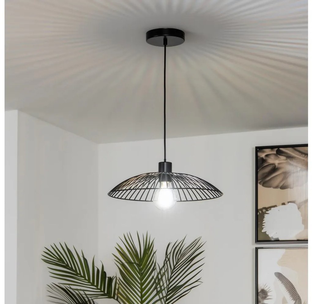 Brilagi - LED полилей на кабел CERIA WIRE 1xE27/40W/230V Ø 38 см, черен