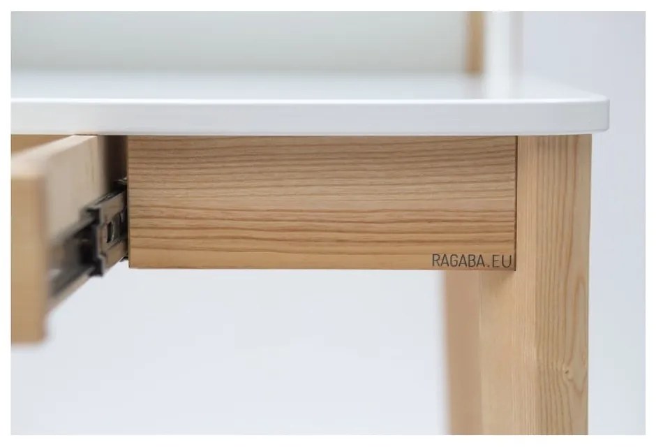 Светлосива работна маса ASHME - Ragaba