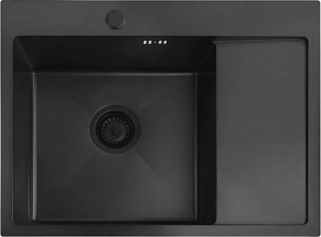 Стоманена мивка Fin Black