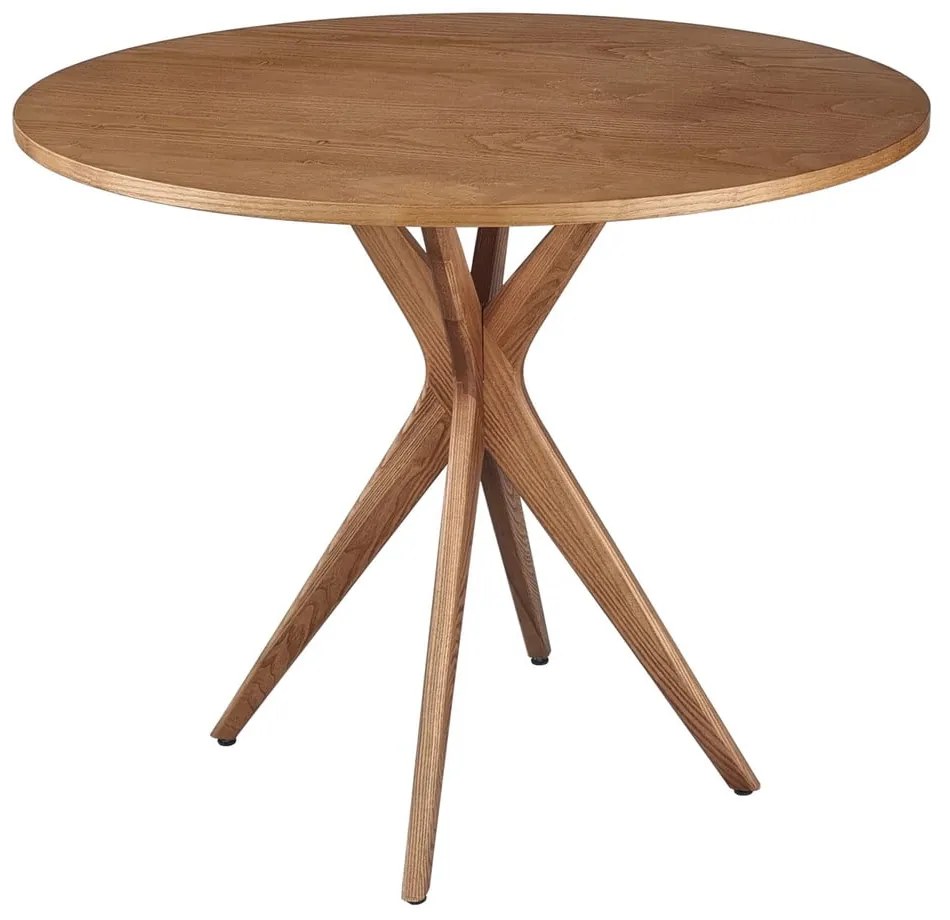 Кръгла трапезна маса с ясенов плот ø 90 cm Jubi – Ragaba