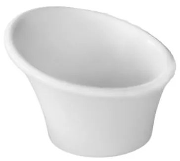 Alkan - Меламинова купичка малка скосена бяла 4x7,5x6см AN-(K-1963)