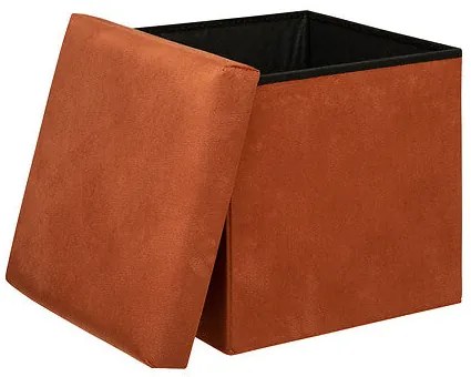 Пуф със съхранение atmosphera Lilou, Сгъваем, 38x38x38 cm - Зелен