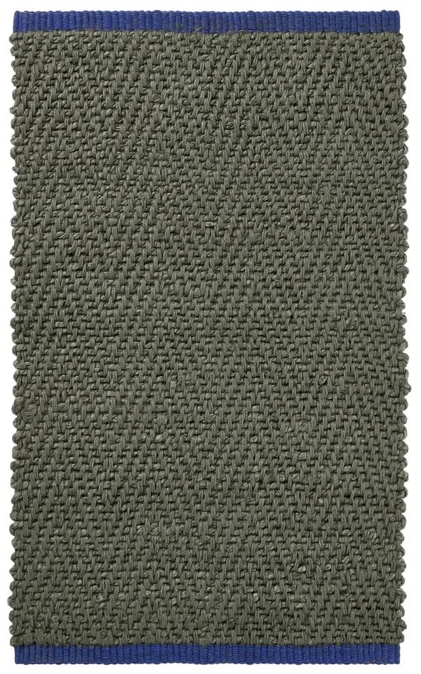 Тъмнозелен килим от юта 50x80 cm Notes – Mette Ditmer Denmark