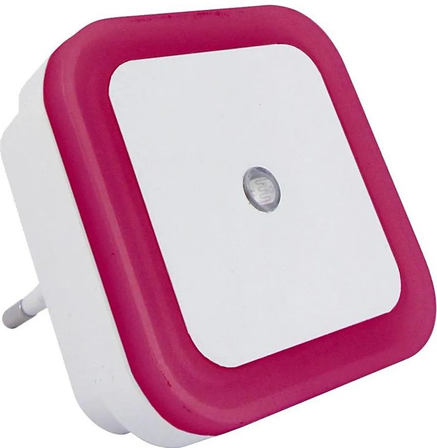 LED нощна лампа със сензор за здрач LED/0,5W/230V розова