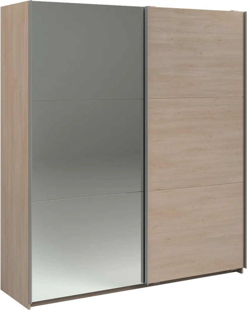 Гардероб Lynch plus с плъзгащи врати-Дърво - Дължина: 180 см