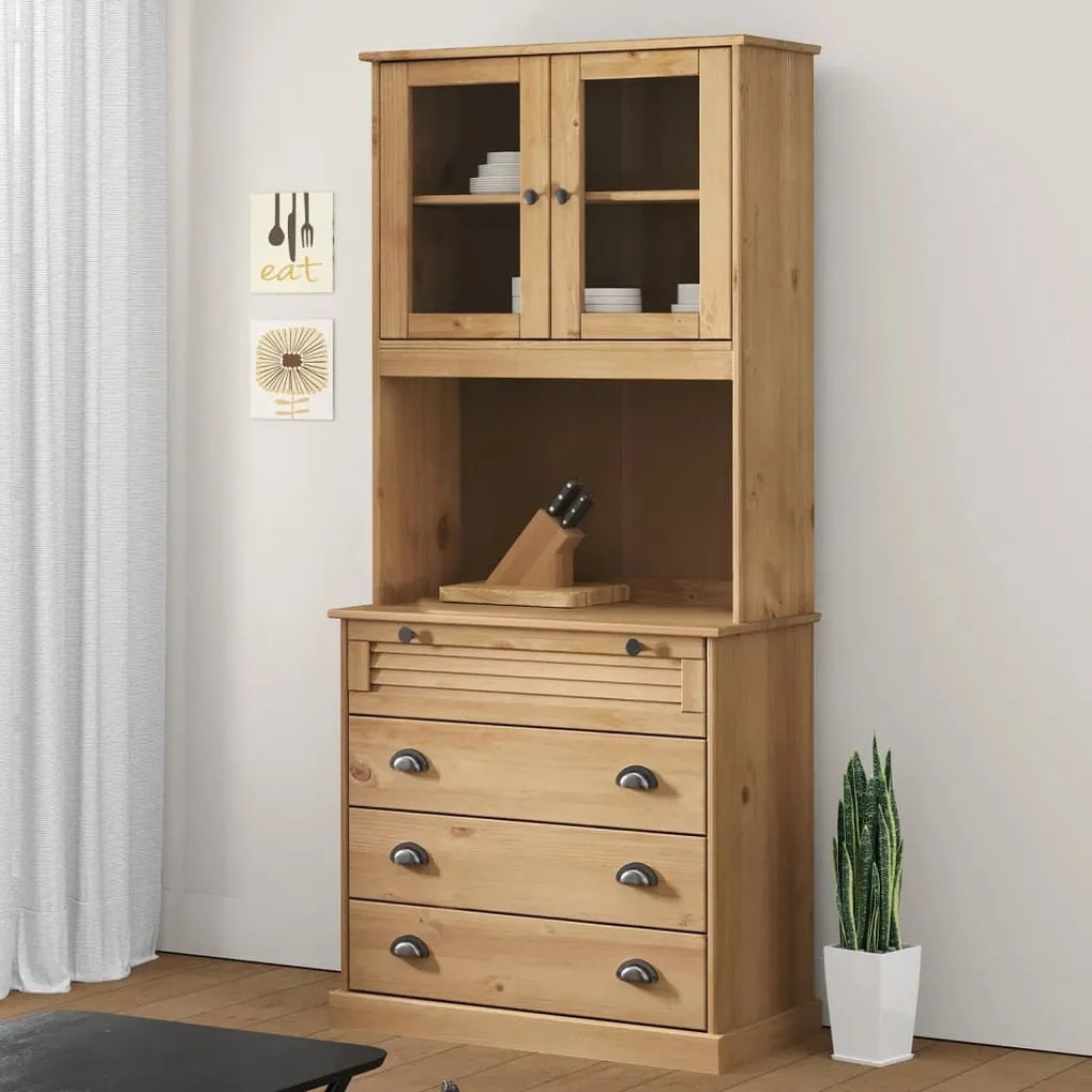 Sonata H Висок шкаф VIGO, 80x40x176 см, бор масив
