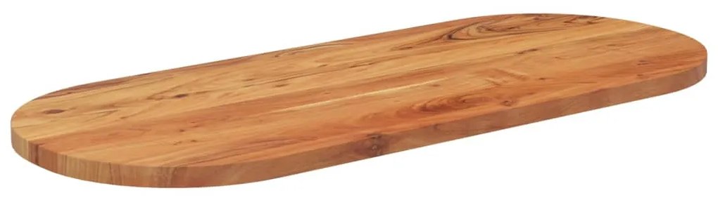 370088 vidaXL Плот за маса, 120x50x2,5 см, овален, масивна акация