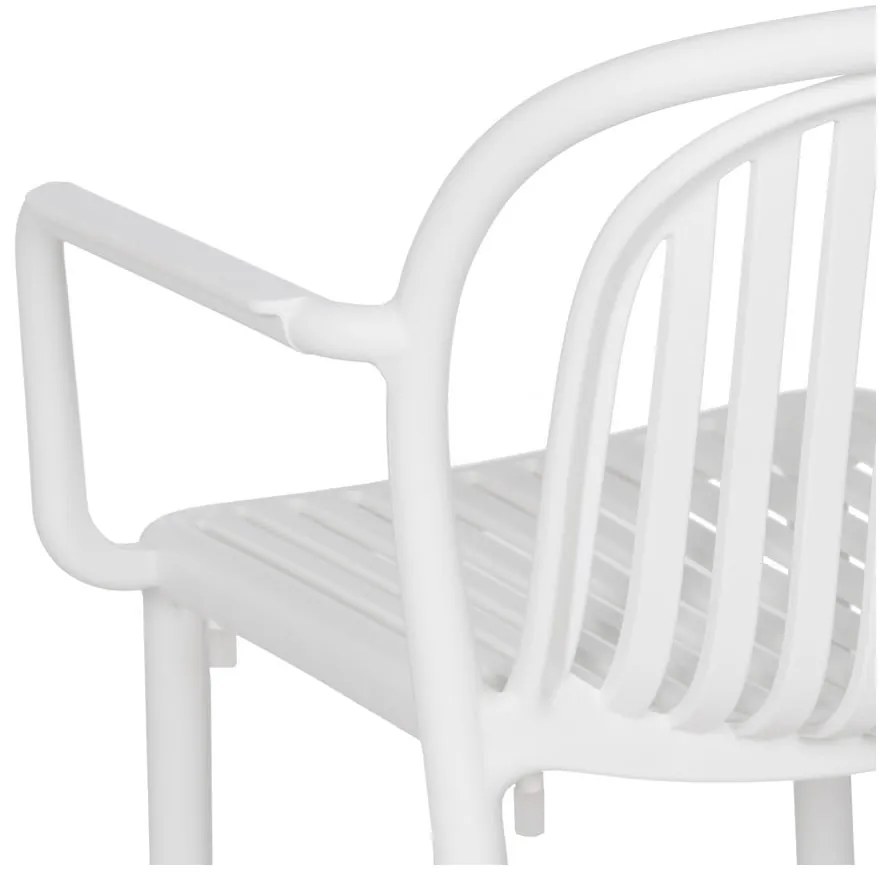 Бял пластмасов трапезен стол Alia – Ixia