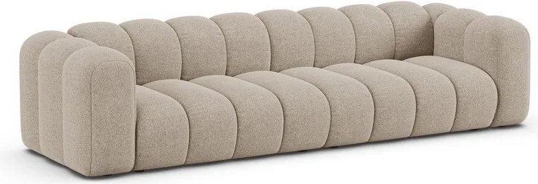 Бежов шенилов диван 290 cm Lupine – Micadoni