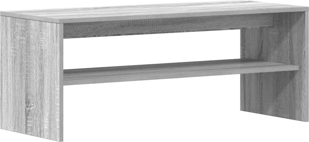 859123 vidaXL ТВ шкаф, сив сонома, 100x40x40 см, инженерно дърво