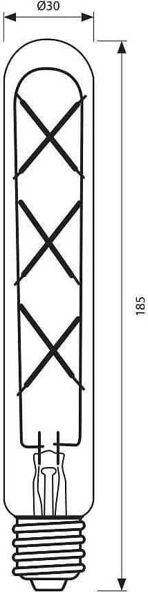 LED крушка VIVALUX FLICK VINTAGE LED, 6W, E27, 2200K