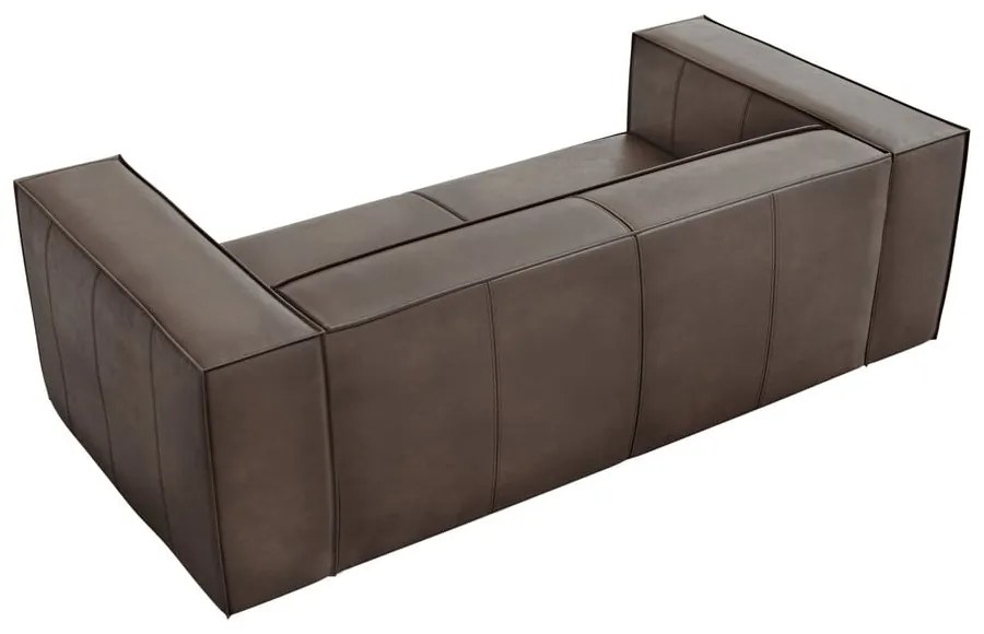 Кафяв кожен диван 212 cm Madame - Windsor & Co Sofas