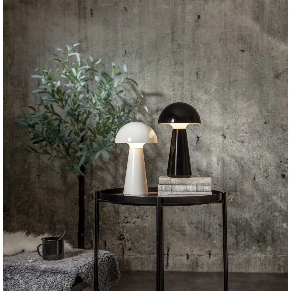 Бяла LED настолна лампа с възможност за димиране (височина 28 cm) Mushroom - Star Trading