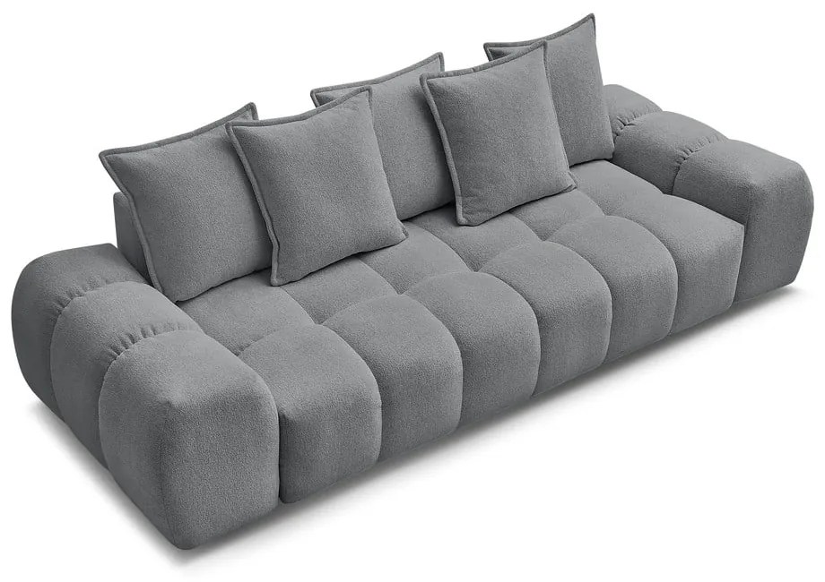 Тъмносив шенилов диван 278 cm Everest – Bobochic Paris