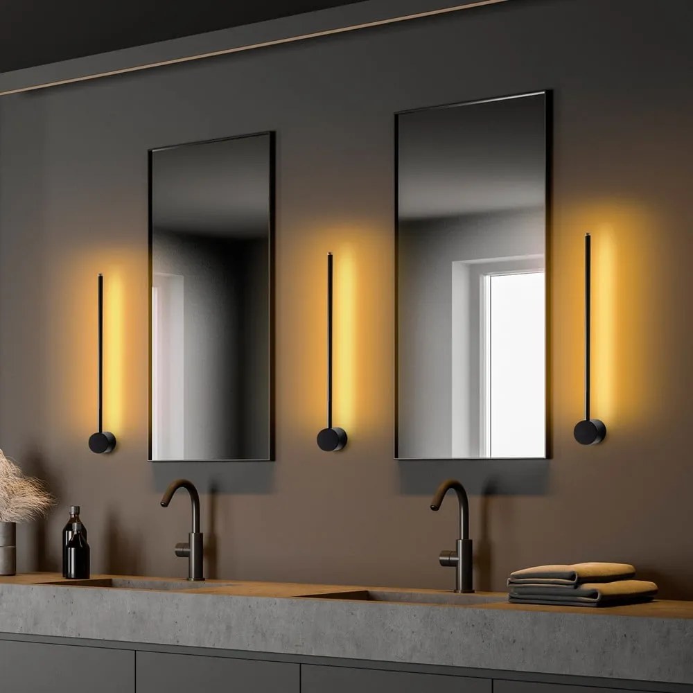 Черна LED стенна лампа Sword – Opviq lights