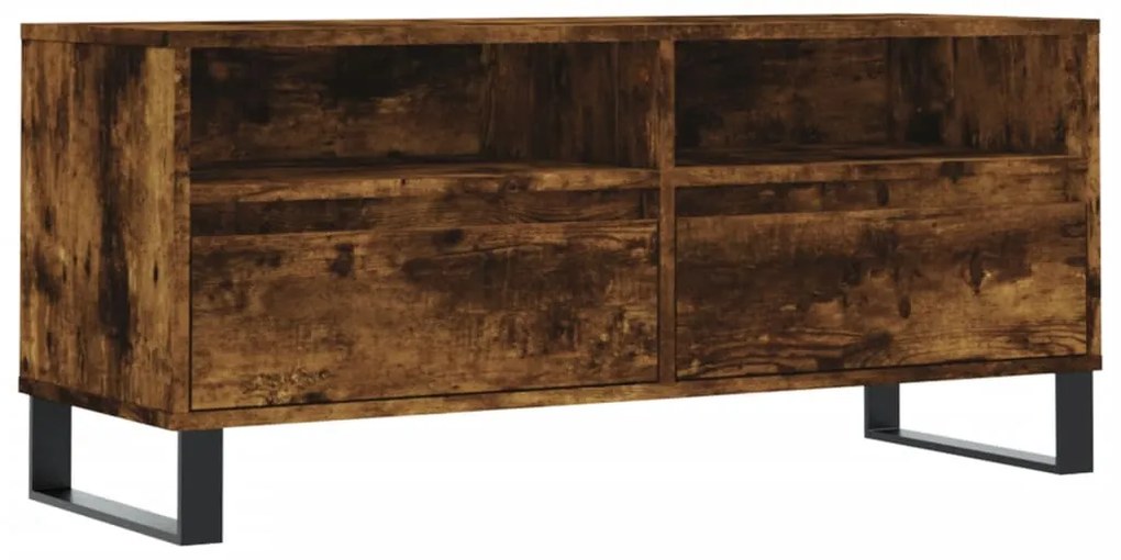 831249 vidaXL ТB шкаф, опушен дъб, 100x34,5x44,5 см, инженерно дърво